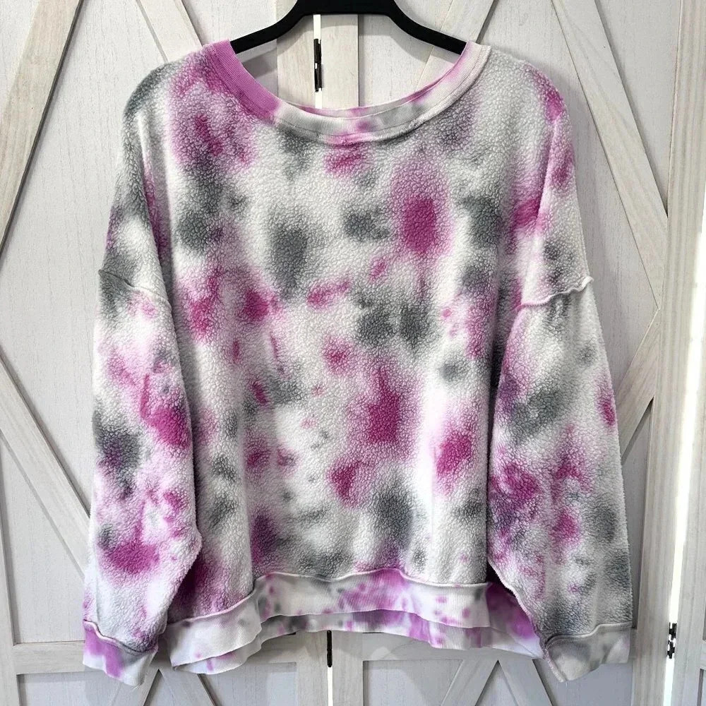 Free People Initmately Kelly Tie Dye Sweatshirt